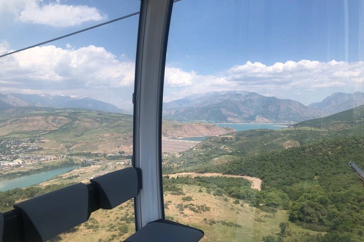 Chinorkent cable car, Charvak lake Nanai village waterfall