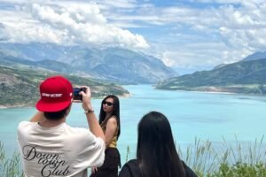 Chinorkent cable car, Charvak lake Nanai village waterfall
