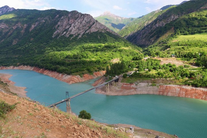 Chinorkent cable car, Charvak lake Nanai village waterfall